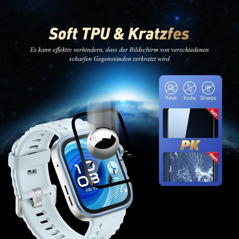 محافظ صفحه نمایش Banuyaw برای Huawei Watch Fit 4 Pro بسته 2 عددی فیلم TPU نرم، محافظ صفحه نمایش شیشه ای Huawei Watch Fit 4 Pro فیلم شیشه ای شفاف HD محافظ صفحه نمایش Banuyaw برای Huawei Watch Fit 4 Pro بسته 2 عددی فیلم TPU نرم، محافظ صفحه نمایش شیشه ای Huawei Watch Fit 4 Pro فیلم شیشه ای شفاف HD