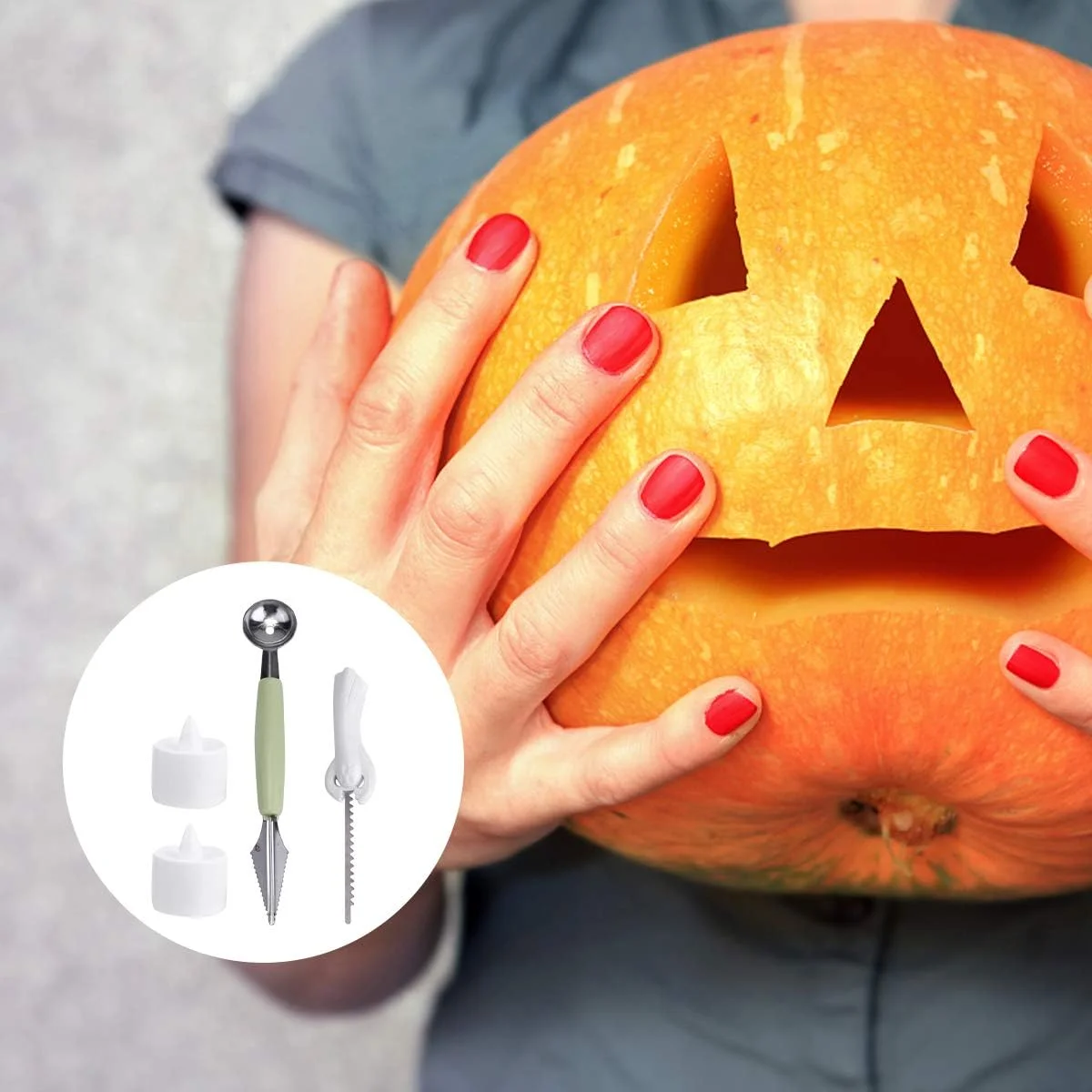 ست ۴ عددی ابزار حکاکی کدو تنبل هالووین، ابزار DIY، لوازم جانبی حکاکی میوه ست ۴ عددی ابزار حکاکی کدو تنبل هالووین، ابزار DIY، لوازم جانبی حکاکی میوه