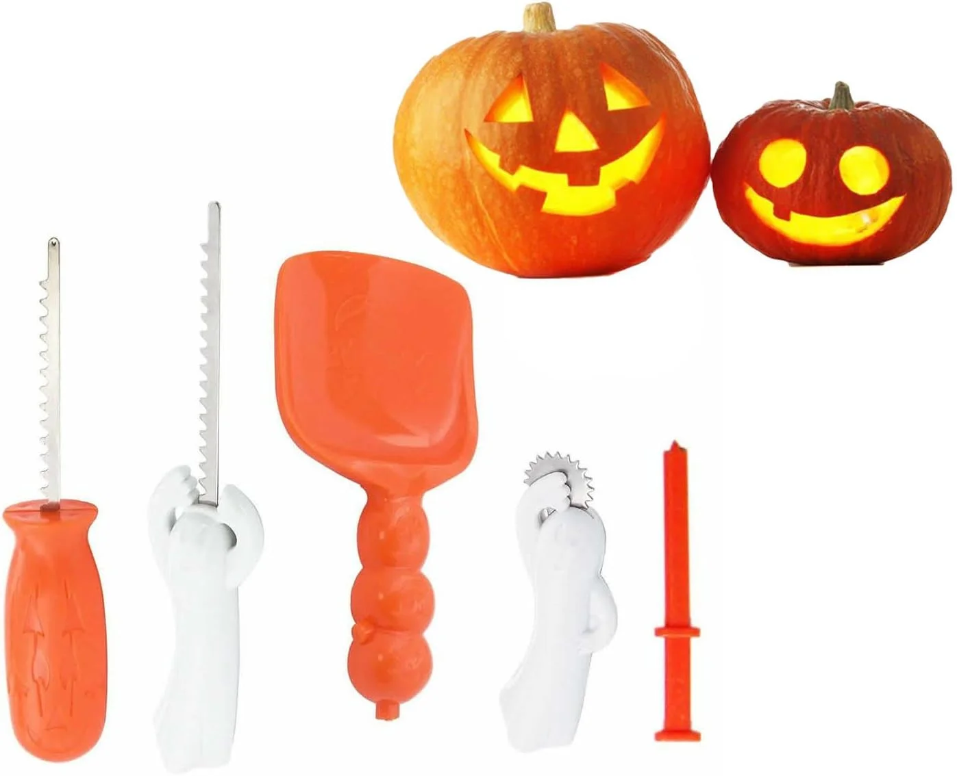 مجموعه ابزار حکاکی کدو تنبل هالووین Acofuns، ست 5 تکه ای ابزار حکاکی هالووین، 5 ابزار حکاکی برای کودکان و مهمانی