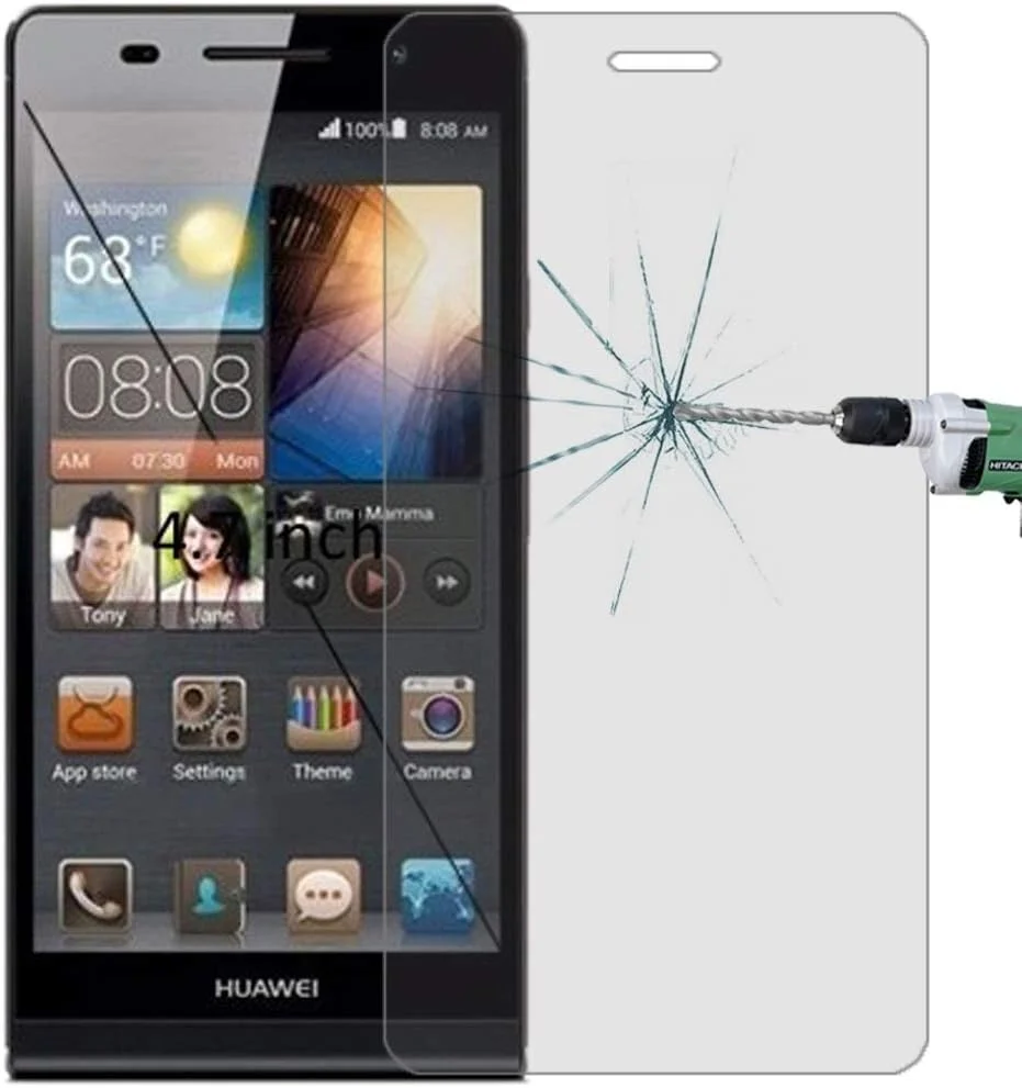 محافظ صفحه نمایش شیشه ای سخت Tangyongjiao مناسب گوشی هواوی P9، ضخامت 0.26 میلی متر، سختی سطح 9H، ضد انفجار، فیلم شیشه ای حرارت دیده، 50 عدد، بدون بسته بندی خرده فروشی