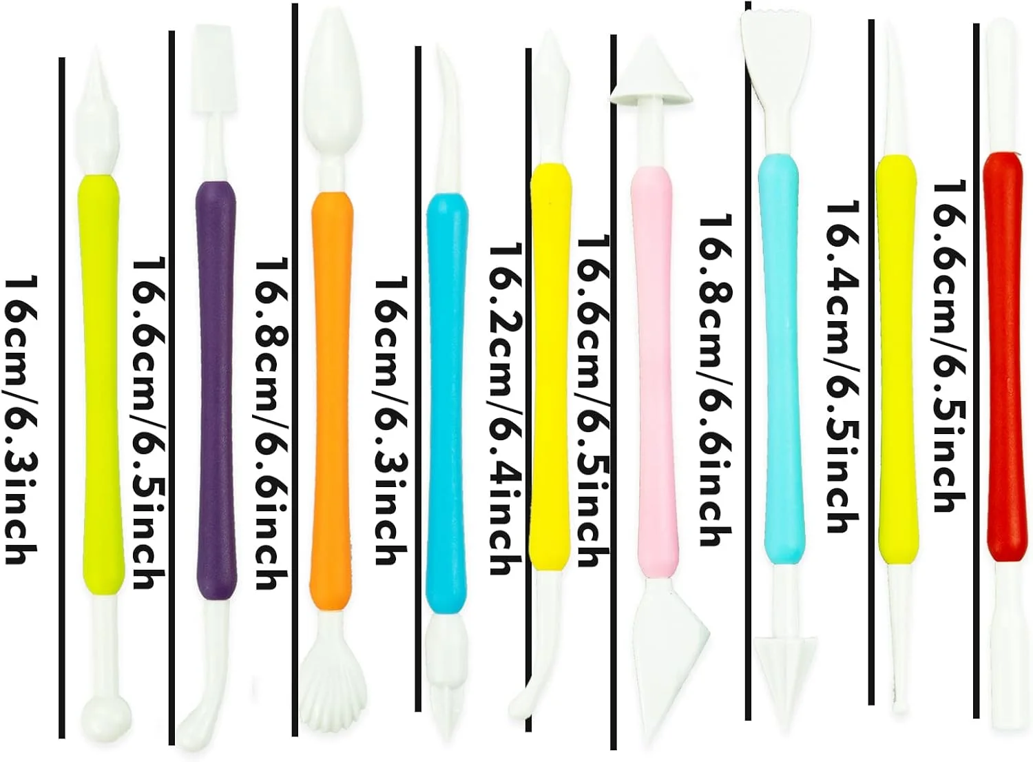 قلم های حکاکی 9 عددی REBECASKYENS، ابزار مدل سازی فوندانت، کیک های آیسینگ فوندانت برای مجسمه سازی با خاک رس، حکاکی، شکل دادن، حکاکی کدو تنبل و حکاکی صابون