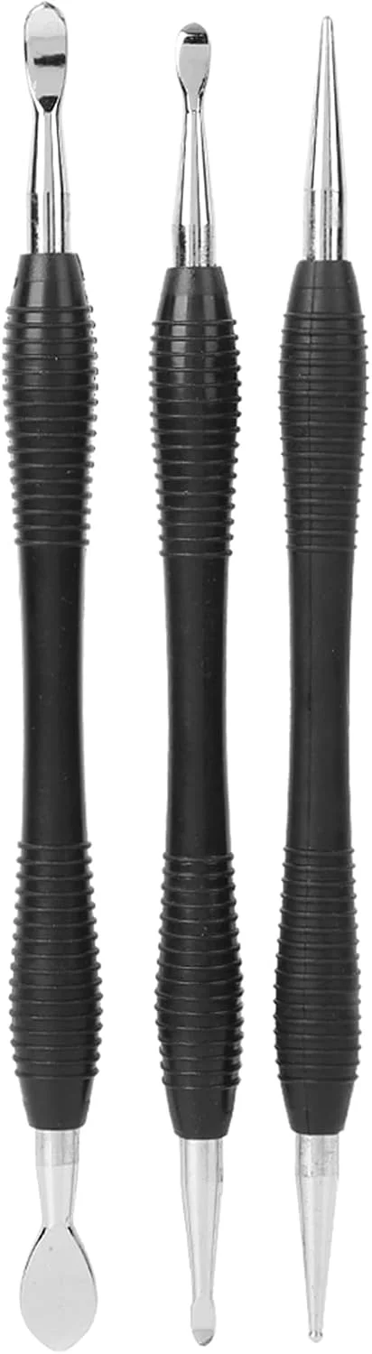 3PCS Leather Carving Tool Spoon Stylus Tool Set Kit, Leather Sculpting Modeling Tool Printing Tools for Leather Craft 3PCS Leather Carving Tool Spoon Stylus Tool Set Kit, Leather Sculpting Modeling Tool Printing Tools for Leather Craft