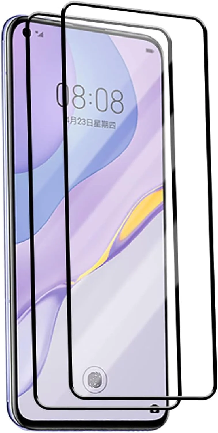محافظ صفحه نمایش شیشه ای حرارت دیده Woowin، بسته 3 عددی، برای گوشی های Huawei Mate 20 30 Lite P Smart 2021 Z و Huawei P Smart Z