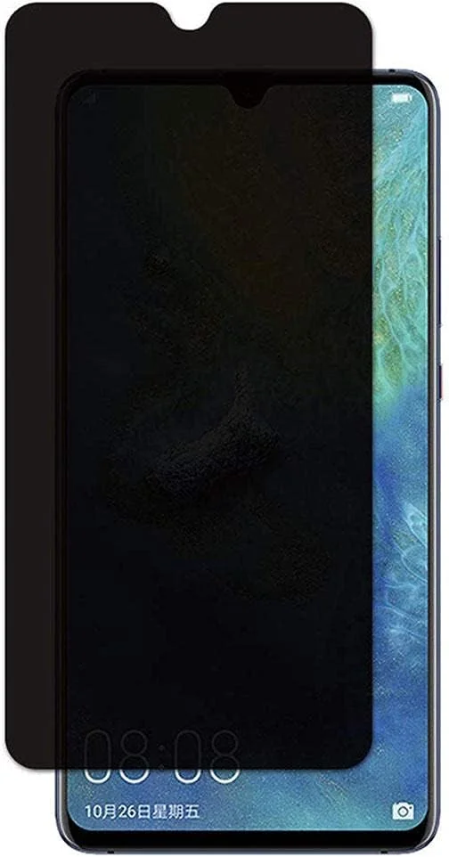 محافظ صفحه نمایش حریم خصوصی شیشه ای حرارت دیده برای گوشی های هوآوی P30 P20 P10 P40 Mate 10 20 Lite Honor 9 10 Lite 20 Pro 8X 8A Nova 5T (بسته 3 عددی)