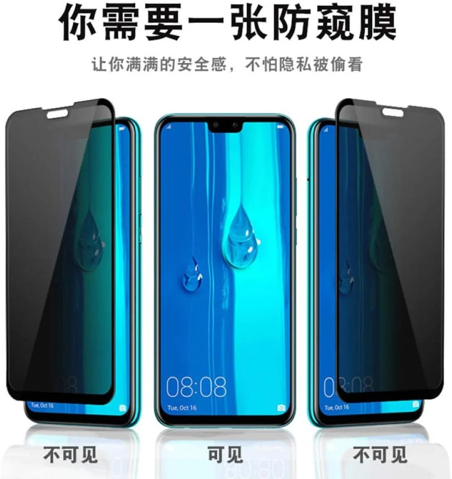 محافظ صفحه نمایش حریم خصوصی شیشه ای حرارت دیده MIBQM بسته 3 عددی برای Huawei Y6 Y9 2018 Y5 2019 Y6 Y7 Y9 Prime 2019 فیلم شیشه ای ضد جاسوسی برای Huawei P Smart Z محافظ صفحه نمایش حریم خصوصی شیشه ای حرارت دیده MIBQM بسته 3 عددی برای Huawei Y6 Y9 2018 Y5 2019 Y6 Y7 Y9 Prime 2019 فیلم شیشه ای ضد جاسوسی برای Huawei P Smart Z