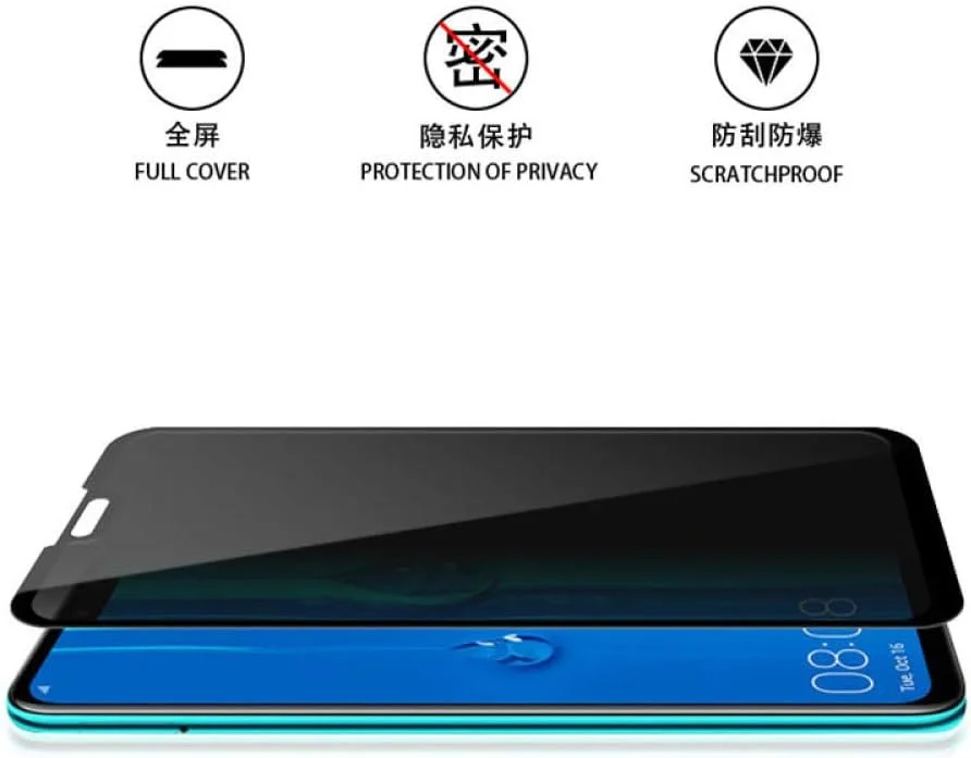 محافظ صفحه نمایش حریم خصوصی شیشه ای حرارت دیده MIBQM بسته 3 عددی برای Huawei Y6 Y9 2018 Y5 2019 Y6 Y7 Y9 Prime 2019 فیلم شیشه ای ضد جاسوسی برای Huawei P Smart Z محافظ صفحه نمایش حریم خصوصی شیشه ای حرارت دیده MIBQM بسته 3 عددی برای Huawei Y6 Y9 2018 Y5 2019 Y6 Y7 Y9 Prime 2019 فیلم شیشه ای ضد جاسوسی برای Huawei P Smart Z