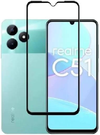 محافظ صفحه نمایش شیشه ای تمپرد 5D ضد ضربه و ضد خش مناسب برای Realme C51/ Play 30Plus/30Plus/Honor X7