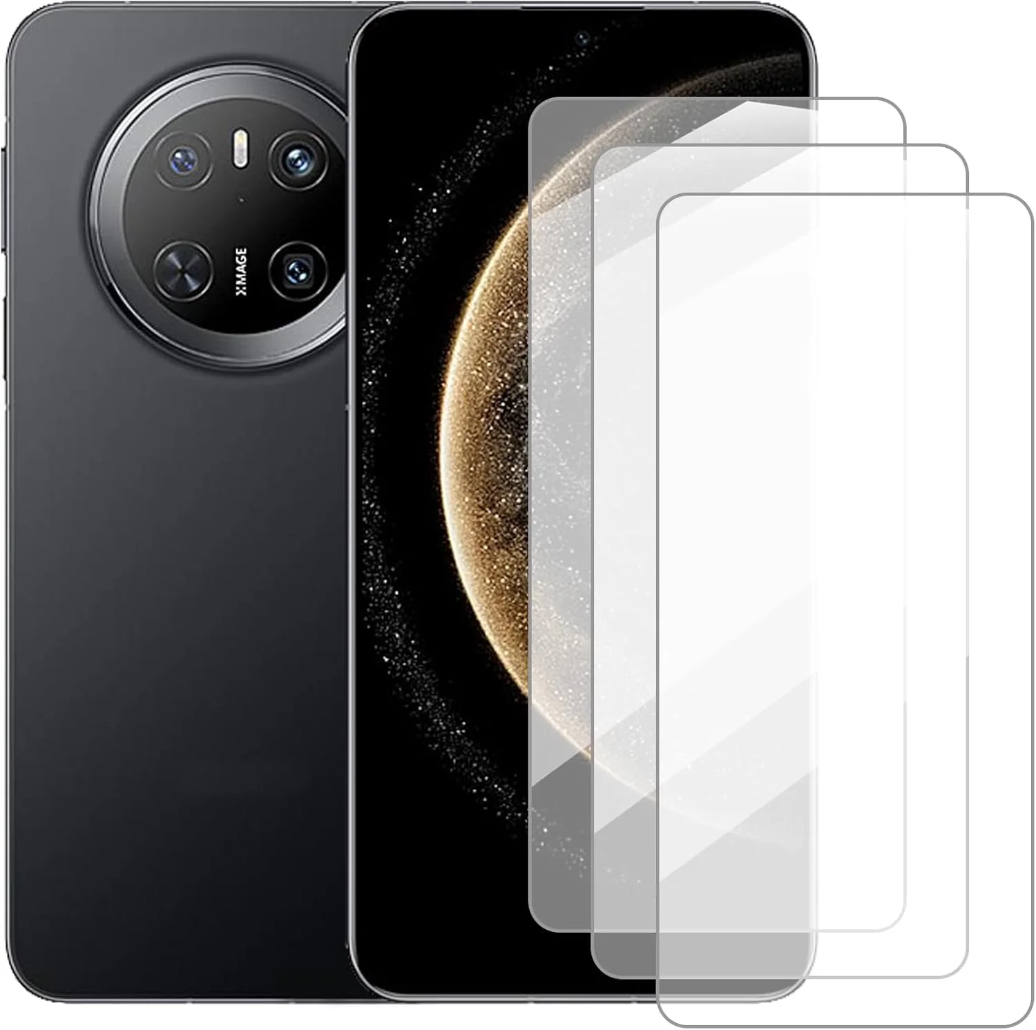 محافظ صفحه نمایش دامولون سازگار با هوآوی میت 70 (6.7 اینچ) [بسته 3 عددی] محافظ صفحه نمایش شیشه ای تمپر شده مناسب برای هوآوی میت 70