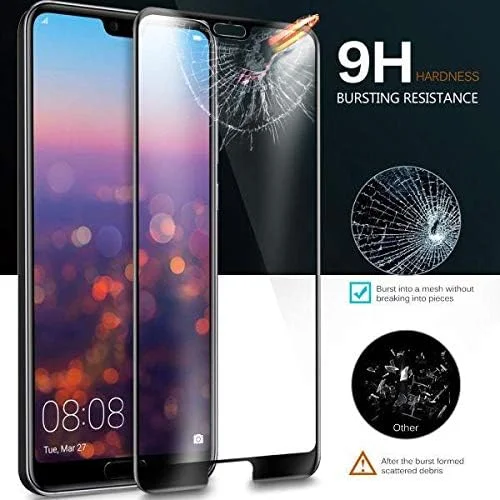 محافظ صفحه نمایش شیشه ای حرارت دیده برای هوآوی P20 Pro - مشکی محافظ صفحه نمایش شیشه ای حرارت دیده برای هوآوی P20 Pro - مشکی