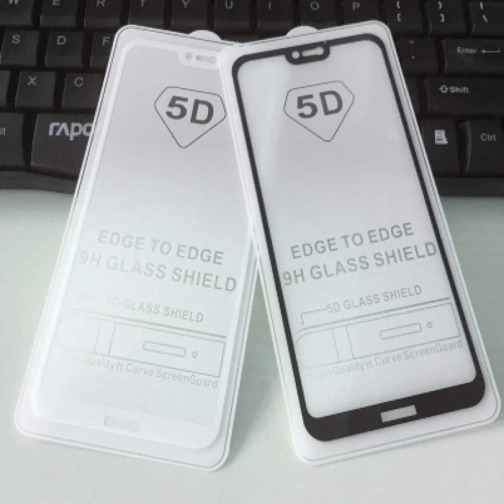 محافظ صفحه نمایش شیشه ای تمام چسب 5D FHNLKFS 3 عددی برای هواوی P20 لایت / نوا 3E