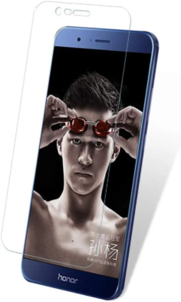 FHNLKFS 2 عدد شیشه محافظ صفحه نمایش شیشه ای حرارت دیده، برای گوشی Huawei Honor V9، فیلم ضد خش شیشه ای برای گوشی Huawei Honor V9، برای Honor V9