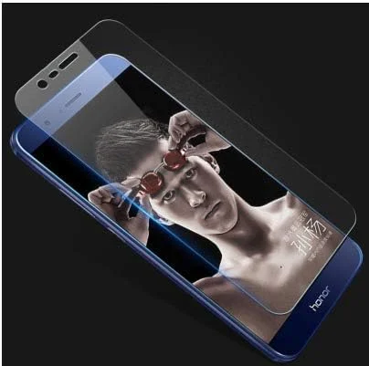 FHNLKFS 2 عدد شیشه محافظ صفحه نمایش شیشه ای حرارت دیده، برای گوشی Huawei Honor V9، فیلم ضد خش شیشه ای برای گوشی Huawei Honor V9، برای Honor V9
