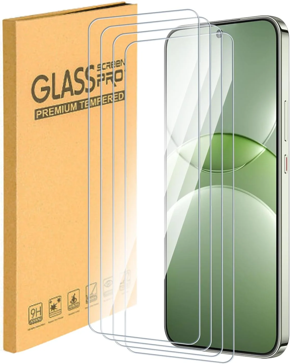 محافظ صفحه نمایش شیشه ای حرارت دیده (4 عددی) سازگار با هوآوی نوا 13، سختی 9H، فوق العاده شفاف، ضد خش، نصب آسان، سازگار با قاب، حساس به لمس محافظ صفحه نمایش شیشه ای حرارت دیده (4 عددی) سازگار با هوآوی نوا 13، سختی 9H، فوق العاده شفاف، ضد خش، نصب آسان، سازگار با قاب، حساس به لمس