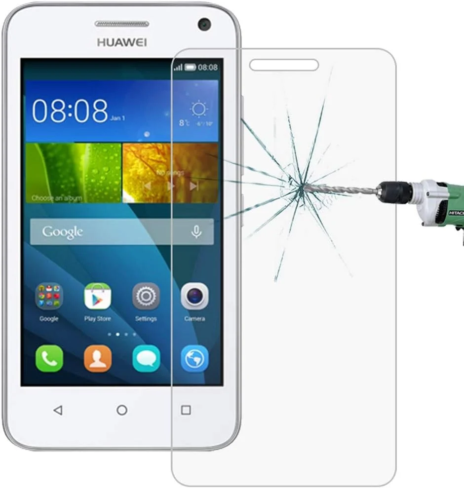 محافظ صفحه نمایش شیشه ای حرارت دیده مقاوم برای گوشی هواوی وای 3، ضخامت 0.26 میلی متر، سختی سطح 9H، ضد انفجار، فیلم محافظ صفحه نمایش (رنگ: رنگ 4)