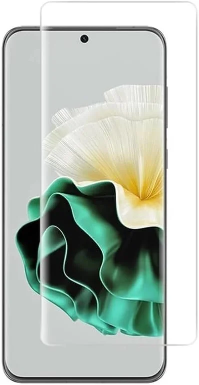 محافظ صفحه نمایش شیشه ای خمیده کامل Muzz برای Huawei Pura 70 Ultra، [چسبندگی کامل] [پوشش کامل] [بدون حباب] [ضد خش] شفافیت HD و واکنش دهی بالا برای Huawei Pura 70 Ultra 2024 (UV Clear)