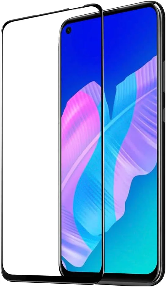 محافظ صفحه نمایش شیشه ای حرارت دیده 9D DUX DUCIS طراحی شده برای Huawei P40 Lite E/Y7p، شیشه آلومینیوم-سیلیکون 0.33 میلی متری ضد جاسوسی - مشکی (تک عددی)