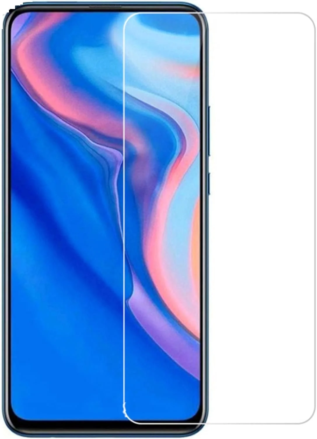 محافظ صفحه نمایش شیشه ای حرارت دیده برای گوشی هواوی پی اسمارت پلاس 2018 2019، محافظ صفحه نمایش برای گوشی پی اسمارت زد پرو