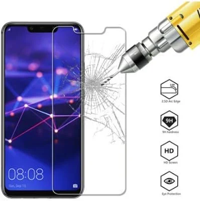 محافظ صفحه نمایش شیشه ای FHNLKFS، 2 عدد، شیشه حرارت دیده برای Huawei Mate 20 Lite، فیلم ضد خش شیشه ای گوشی برای Huawei Mate 20 Lite