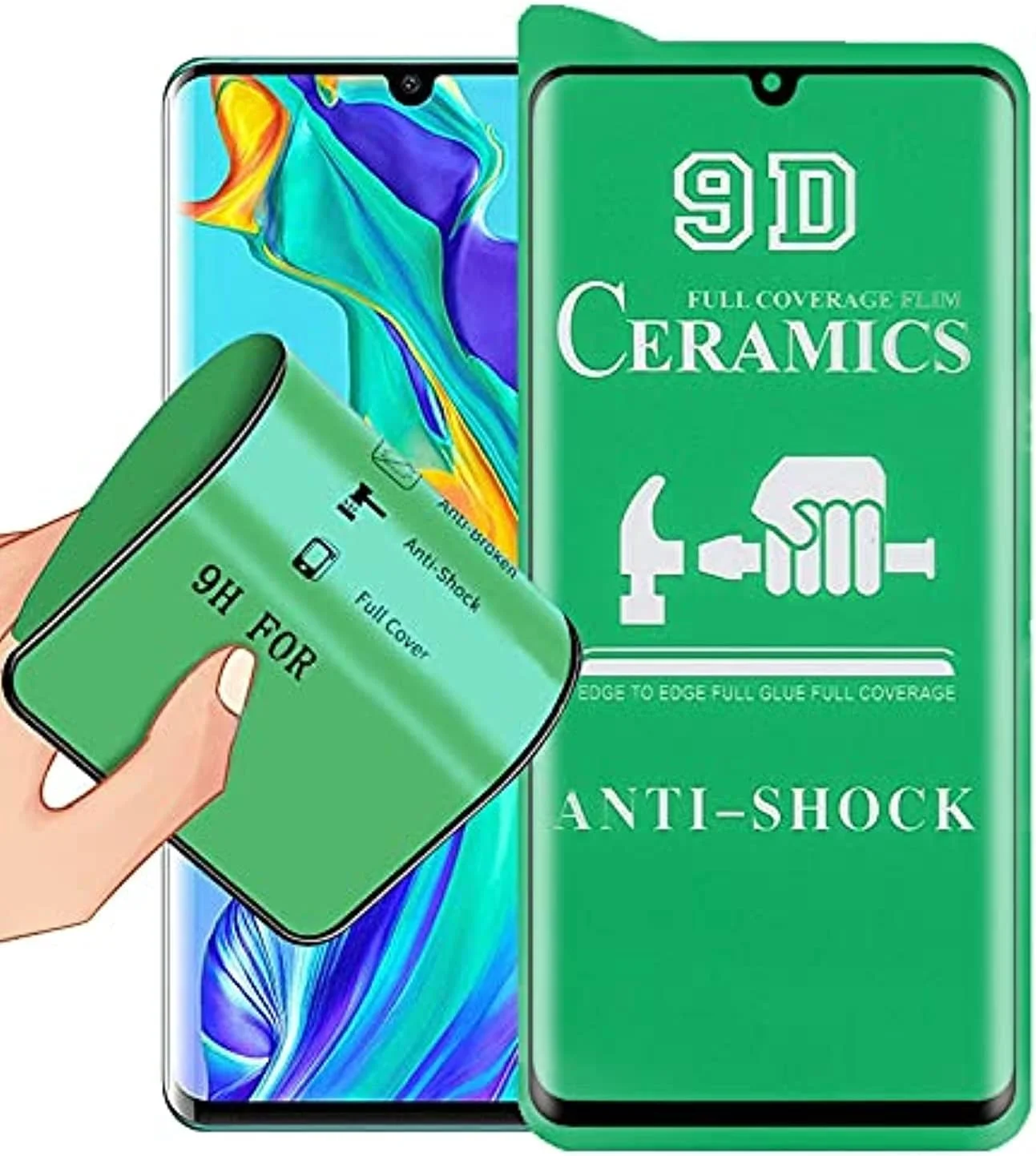 لوازم جانبی تلفن FunAdd محافظ صفحه نمایش سرامیکی چسب کامل 9D برای گوشی Huawei P30 Pro لوازم جانبی تلفن FunAdd محافظ صفحه نمایش سرامیکی چسب کامل 9D برای گوشی Huawei P30 Pro