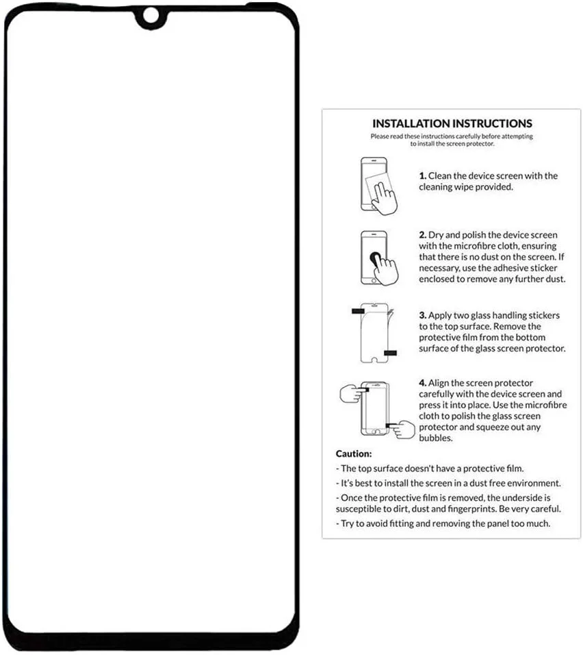 محافظ صفحه نمایش گوشی گیلیف برای هوآوی P30 Pro 6.47 اینچ، 2 عدد فیلم محافظ صفحه نمایش شیشه ای حرارت دیده شفاف HD ضد ضربه و ضد انفجار با حساسیت لمسی بالا