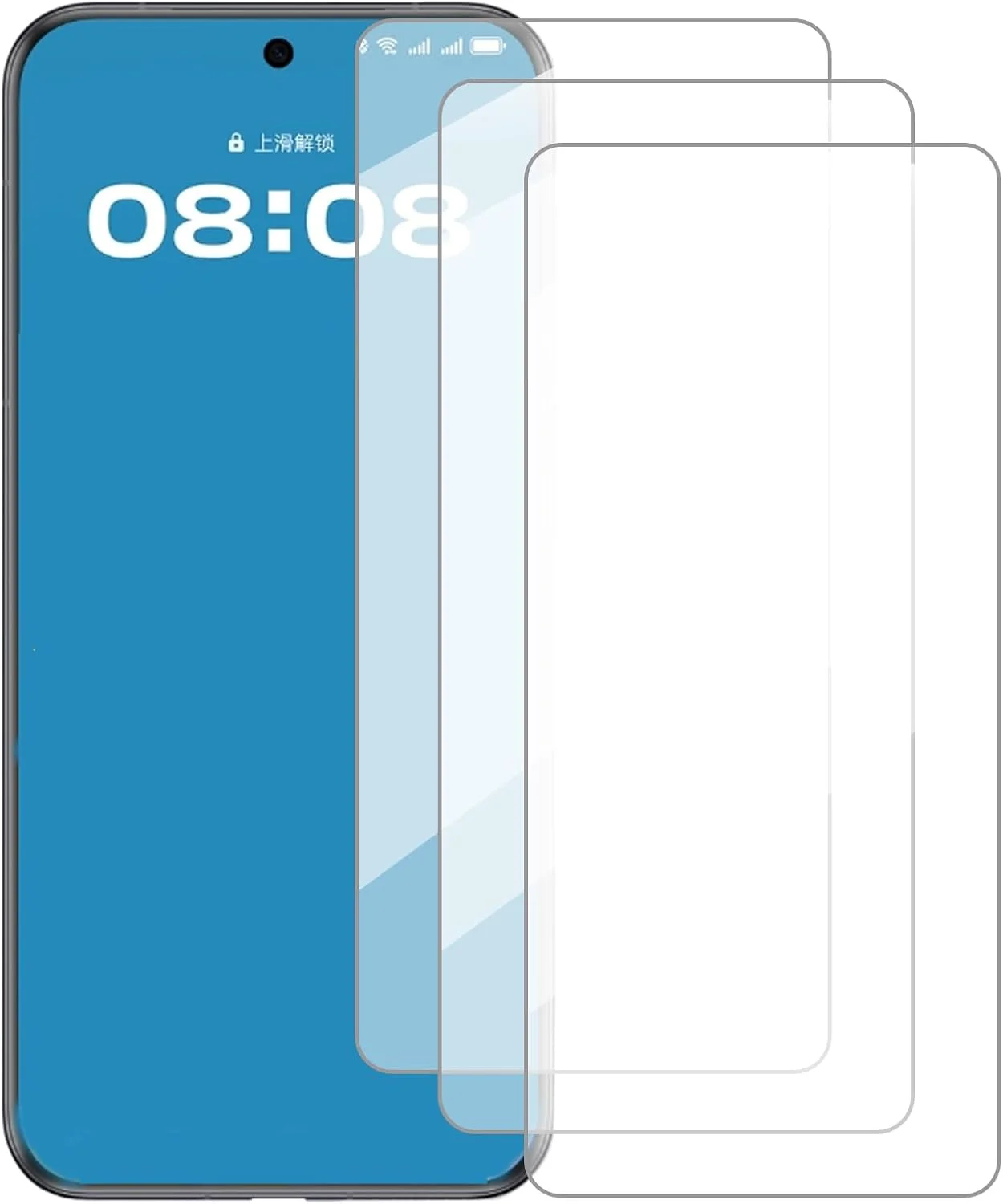 محافظ صفحه نمایش دامولون سازگار با هوآوی Pura 70 Pro+ (6.8 اینچ) [بسته 3 عددی] محافظ صفحه نمایش شیشه ای حرارت دیده مناسب برای هوآوی Pura 70 Pro Plus، محافظ صفحه نمایش شیشه ای حرارت دیده