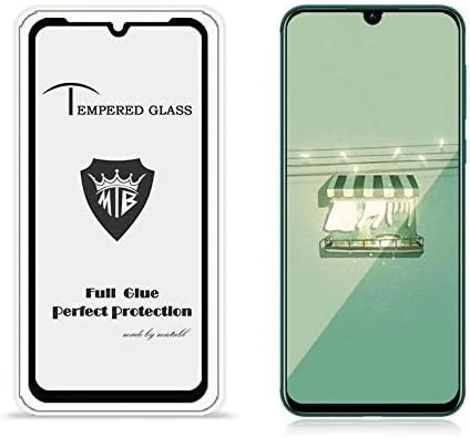 محافظ صفحه نمایش شیشه ای حرارت دیده تمام چسب ضد اثر انگشت مشکی XHC برای گوشی موبایل هواوی نوا 5/5 پرو/شیائومی می 9X مناسب آقایان، بانوان، دختران و پسران