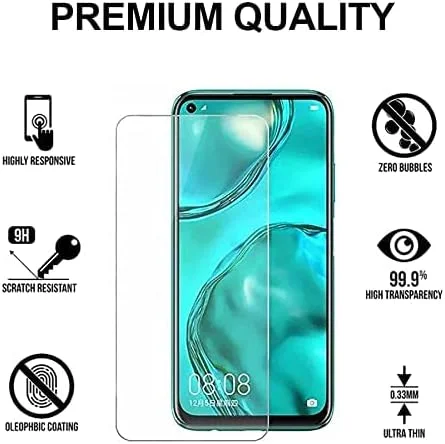 محافظ صفحه نمایش شیشه ای حرارت دیده برای هوآوی نوا 7i شفاف