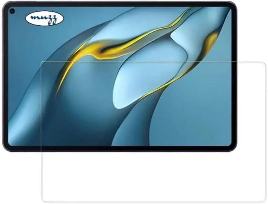 محافظ صفحه نمایش Muzz برای Huawei MatePad Pro 10.8" 2021، شیشه حرارتی 0.3 میلی‌متری با سختی 9H، ضد خش، ضد اثر انگشت، بدون حباب، فوق‌العاده شفاف