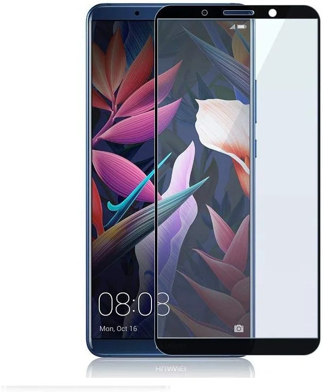 محافظ صفحه نمایش شیشه ای حرارت دیده سه بعدی تمام صفحه پریمیوم برای گوشی هوآوی میت 10 پرو - مشکی