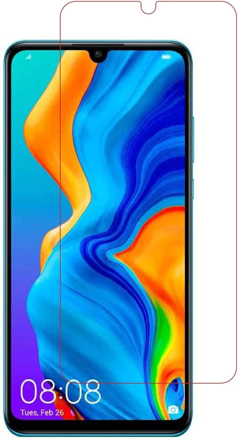 محافظ صفحه نمایش Muzz Huawei P30، شیشه حرارت دیده ممتاز مقاوم در برابر خراش 9H [فوق شفاف] برای Huawei P30 شفاف