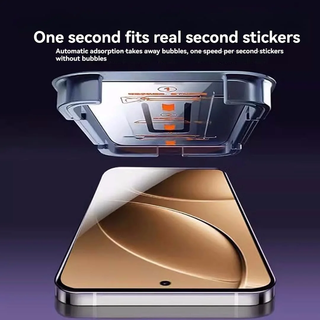 محافظ صفحه نمایش دو تکه سازگار با Huawei Pura 80 Ultra / P80 Pro/P+، شیشه حرارت دیده منحنی کامل، همراه با جعبه کشویی بدون گرد و غبار، فیلم محافظ صفحه نمایش با کیفیت بالا Pura 80 Pro