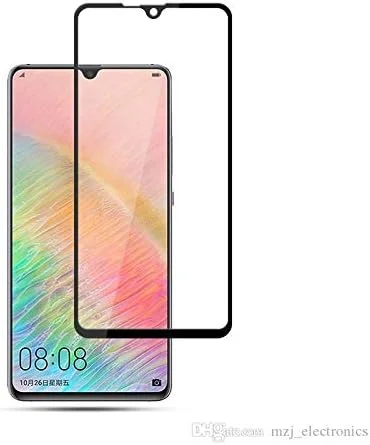 محافظ صفحه نمایش شیشه ای حرارت دیده 2.5D فول کاور ضد ضربه مشکی هوآوی میت 20 ایکس Ozone