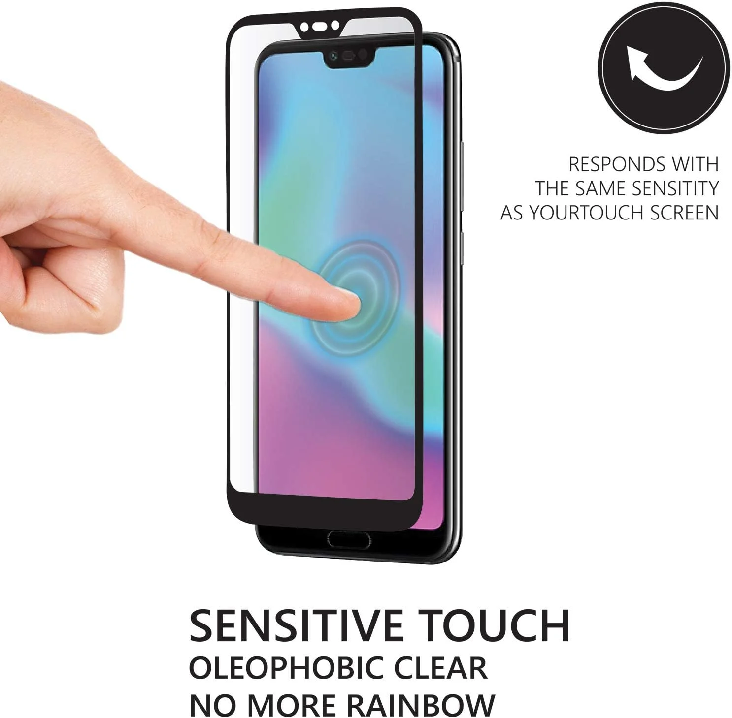 محافظ صفحه نمایش شیشه ای تمپرد فول چسب Huawei Honor 10 مدل Supreme Glass از AMAZINGthing