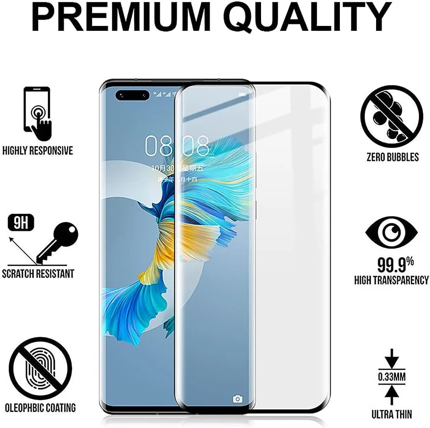 محافظ صفحه نمایش شیشه ای حرارت دیده برای گوشی هوآوی P40 Pro - مشکی محافظ صفحه نمایش شیشه ای حرارت دیده برای گوشی هوآوی P40 Pro - مشکی