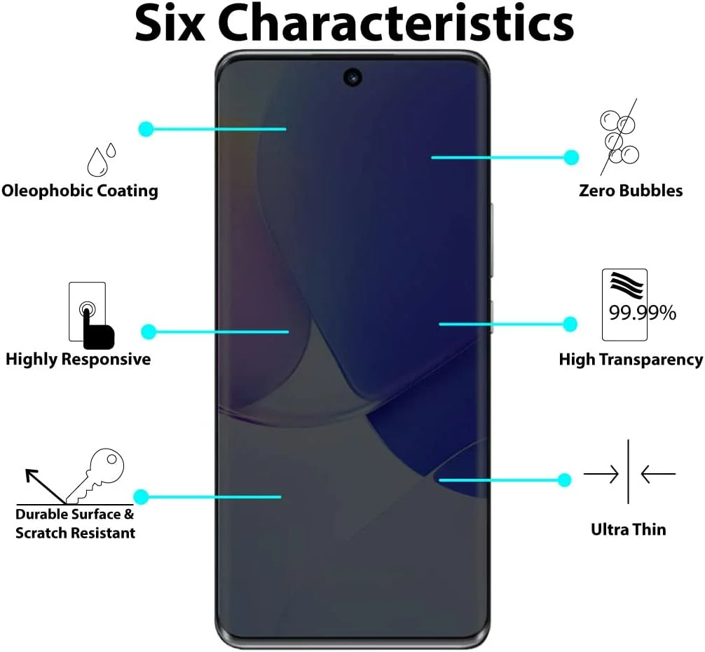 محافظ صفحه نمایش حریم خصوصی الحتروشی سازگار با محافظ صفحه هواوی نوا 9 SE شیشه حرارت دیده [پوشش کامل HD] [مقاوم در برابر خراش]
