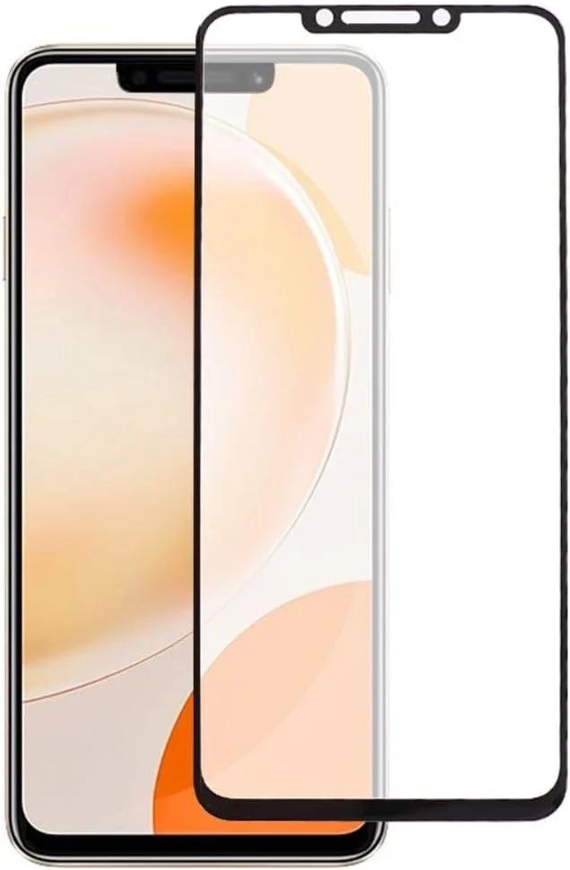 محافظ صفحه نمایش هواوی Nova Y91، شیشه حرارتی، لبه خمیده سه بعدی، وضوح بالا، ضد خش، سختی 9H، بدون حباب، سازگار با قاب، محافظ صفحه نمایش چسب کامل برای هواوی Nova Y91 (شیشه 5D مشکی)