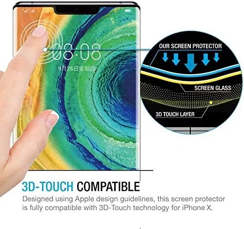 محافظ صفحه نمایش Al-HuTrusHi سازگار با Huawei Mate 30 Pro، محافظ صفحه نمایش مات، فیلم سرامیکی با سطح مات (نه شیشه)