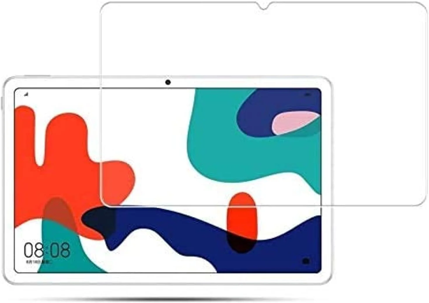 محافظ صفحه نمایش شیشه ای تمپرد هواوی MatePad 10.4 آل-هتروشی، فیلم HD پریمیوم با سختی 9H [0.3mm, 2.5D] [سازگار با قاب] [بدون حباب] [نصب آسان]