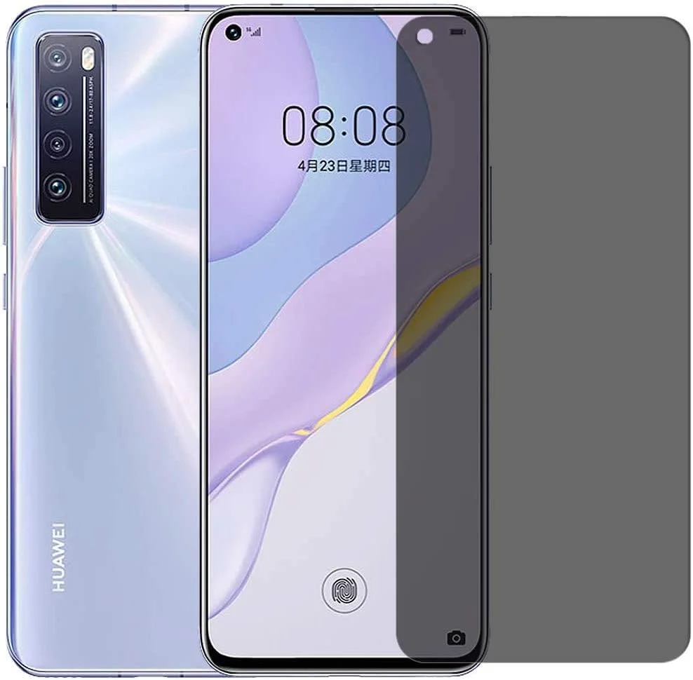 محافظ صفحه نمایش حریم خصوصی ضد تابش نور شیشه ای تمپر شده Al-HuTrusHi Huawei Nova 7 5G [لمس سه بعدی] [سازگار با قاب] بدون حباب