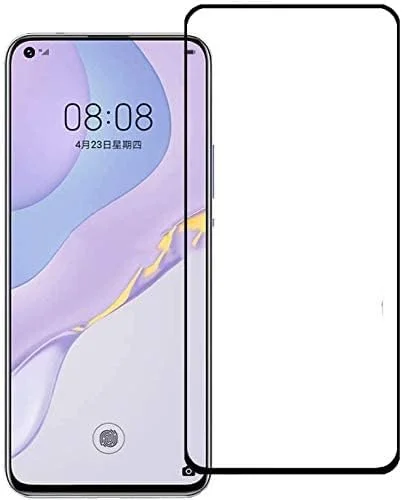 محافظ صفحه نمایش آل حتروشی برای هوآوی نوا 7 اس ای، فیلم محافظ صفحه نمایش شیشه ای حرارت دیده منحنی سه بعدی [شفافیت HD] [سختی 9H] [سازگار با قاب] برای گوشی هوشمند هوآوی نوا 7 اس ای 5G