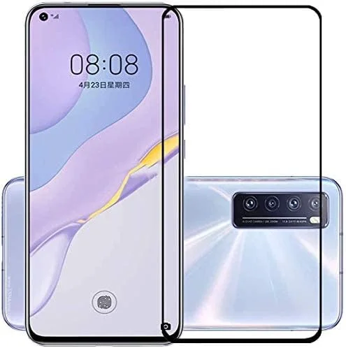 محافظ صفحه نمایش آل حتروشی برای هوآوی نوا 7 اس ای، فیلم محافظ صفحه نمایش شیشه ای حرارت دیده منحنی سه بعدی [شفافیت HD] [سختی 9H] [سازگار با قاب] برای گوشی هوشمند هوآوی نوا 7 اس ای 5G