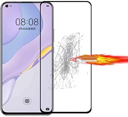 محافظ صفحه نمایش آل حتروشی برای هوآوی نوا 7 اس ای، فیلم محافظ صفحه نمایش شیشه ای حرارت دیده منحنی سه بعدی [شفافیت HD] [سختی 9H] [سازگار با قاب] برای گوشی هوشمند هوآوی نوا 7 اس ای 5G