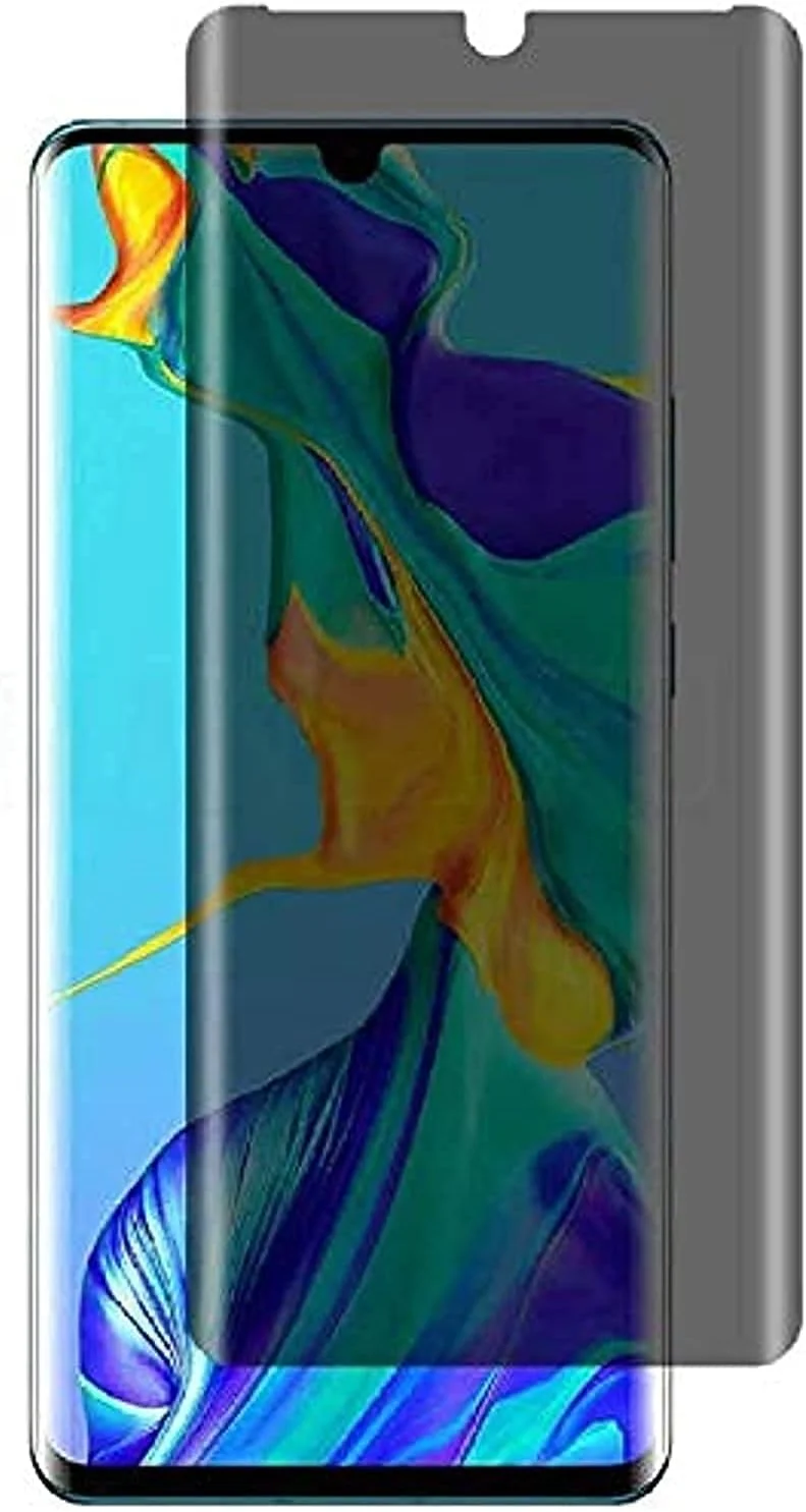 محافظ صفحه نمایش حریم خصوصی Huawei P30 Pro آل-هوتروشی، فیلم شیشه ای حرارت دیده ضد جاسوسی، [سازگار با قاب] [بدون حباب] [ضد خش]