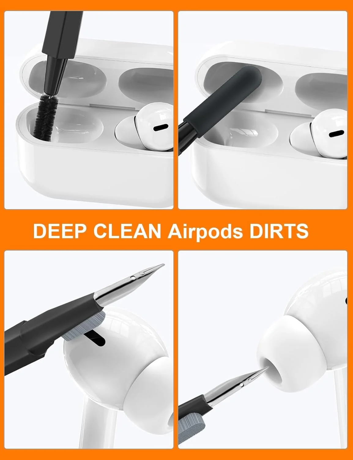 کیت تمیز کننده کیبورد Bukela با برس بزرگ جمع شونده، قابل حمل، کیت چند منظوره 20 در 1 برای تلفن، تبلت، کامپیوتر، مانیتور PC، لنز دوربین تلویزیون