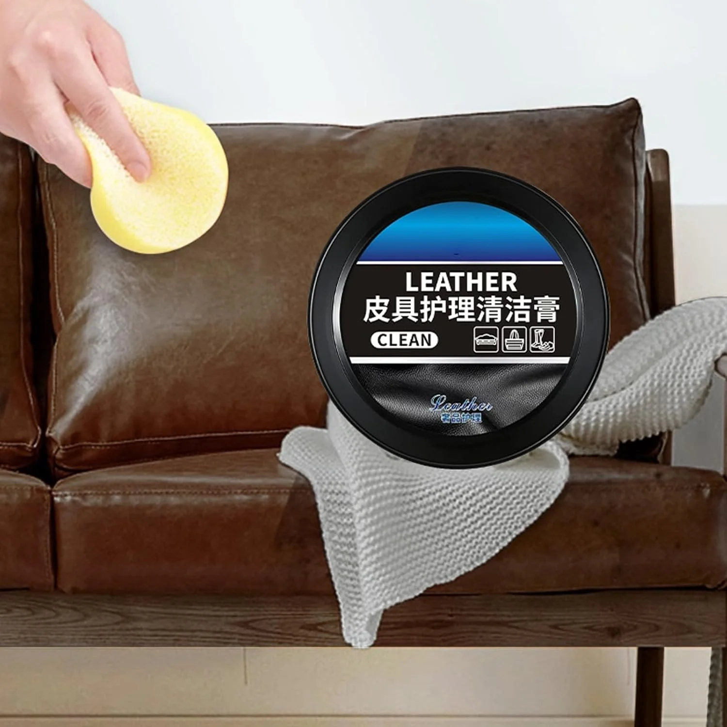 کیت ترمیم چرم KASTWAVE، 3 عدد کرم و اسفنج تمیز کننده چرم، بازسازی و تغذیه سطوح چرمی، قابل استفاده برای مبلمان چرمی، صندلی خودرو، کفش، کیف، ژاکت، زین کیت ترمیم چرم KASTWAVE، 3 عدد کرم و اسفنج تمیز کننده چرم، بازسازی و تغذیه سطوح چرمی، قابل استفاده برای مبلمان چرمی، صندلی خودرو، کفش، کیف، ژاکت، زین