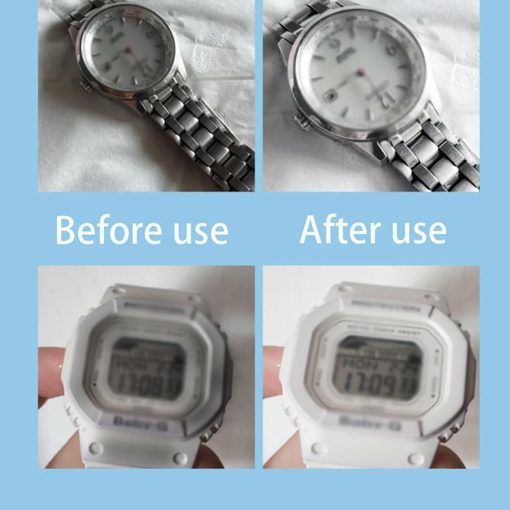 اسپری تمیز کننده بند ساعت برای بندهای فلزی و چرمی، محلول ایمن تمیز کننده ساعت استیل ضد زنگ، از بین برنده کثیفی، روغن و جرم، کیت تمیز کننده جواهرات و دستبند، استفاده آسان و ملایم (1 عدد) اسپری تمیز کننده بند ساعت برای بندهای فلزی و چرمی، محلول ایمن تمیز کننده ساعت استیل ضد زنگ، از بین برنده کثیفی، روغن و جرم، کیت تمیز کننده جواهرات و دستبند، استفاده آسان و ملایم (1 عدد)