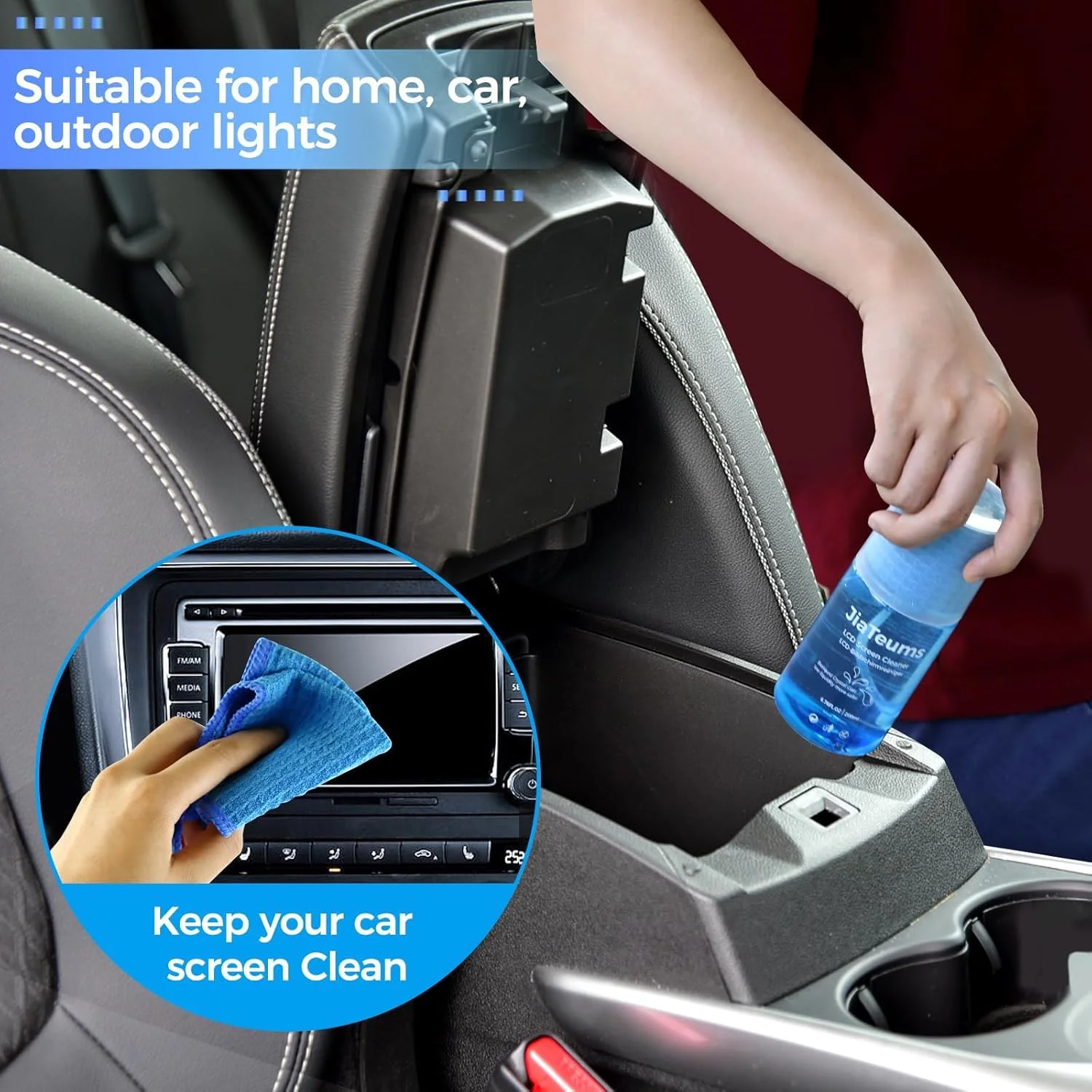 کیت تمیز کننده صفحه نمایش پریمیوم KASTWAVE – اسپری بدون چکه برای تلویزیون، کامپیوتر، تلفن و تبلت (200 میلی لیتر/6.7 اونس) به همراه پارچه میکروفایبر کیت تمیز کننده صفحه نمایش پریمیوم KASTWAVE – اسپری بدون چکه برای تلویزیون، کامپیوتر، تلفن و تبلت (200 میلی لیتر/6.7 اونس) به همراه پارچه میکروفایبر