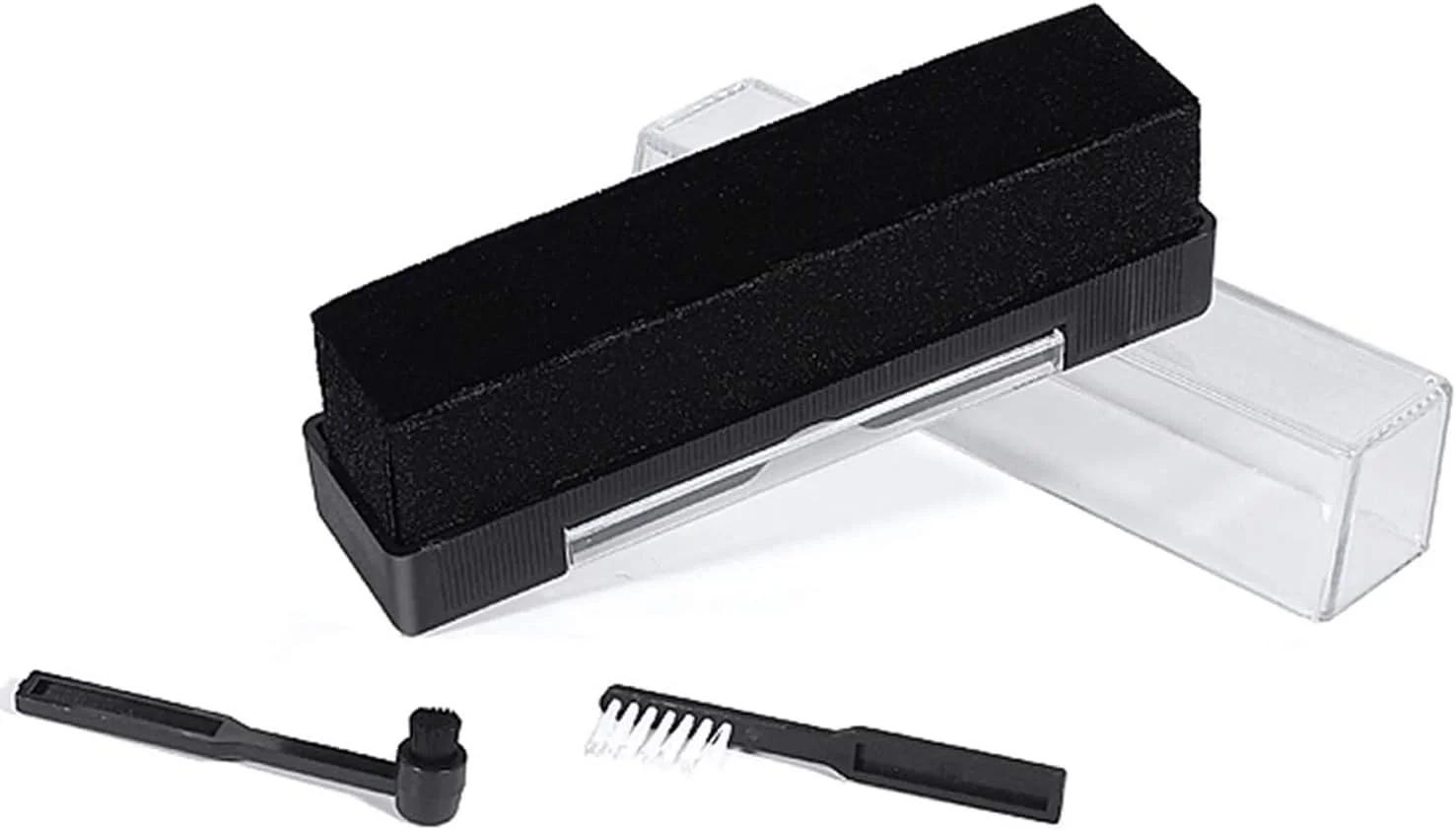 کیت قلم موی فیبر کربن 3 در 1 ضد الکتریسیته ساکن KASTWAVE برای صفحات وینیل، سوزن گرامافون LP، بلندگوها - پاک کننده ایمن گرد و غبار و کثیفی