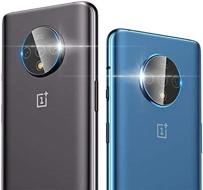 محافظ لنز دوربین شیشه ای حرارت دیده Koubobo برای Oneplus 7T، دو عدد، 0.15 میلی متر، 9H، لبه گرد 2.5D، جدید