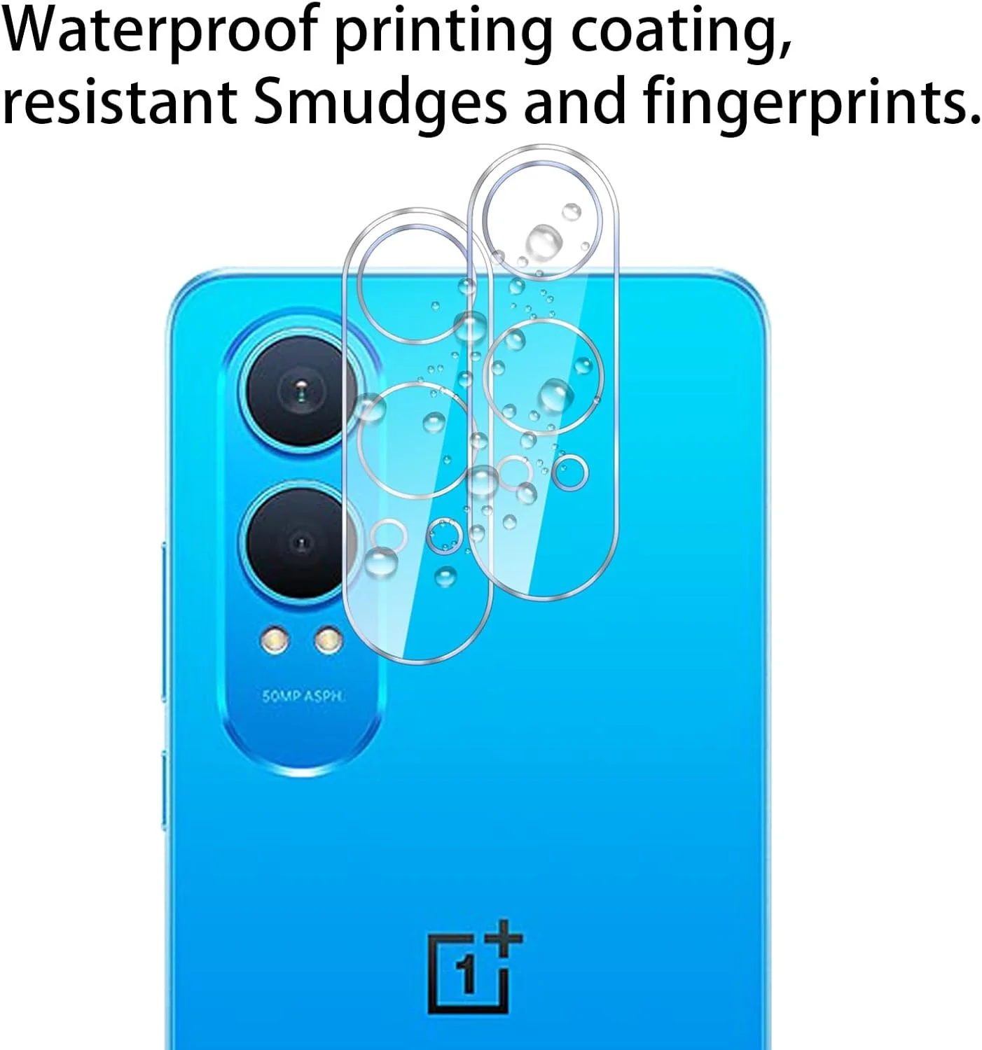 GMUJIAO [2+2 قطعه سازگار با OnePlus Nord CE4 Lite محافظ صفحه نمایش و محافظ دوربین عقب، سختی 9H [ضد خش]